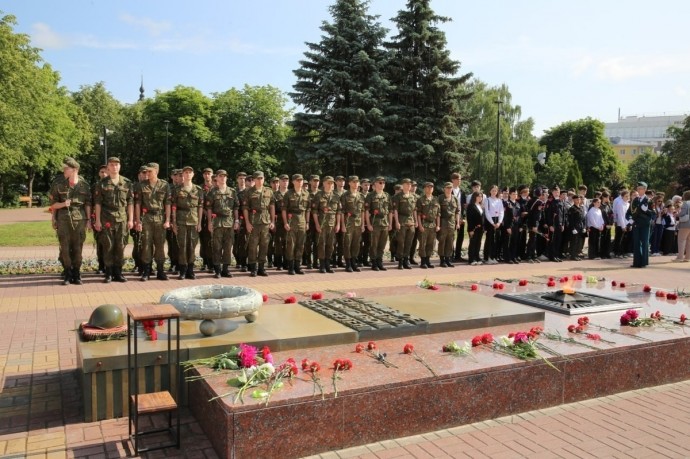 Калужан объединил огонь памяти с Курской дуги