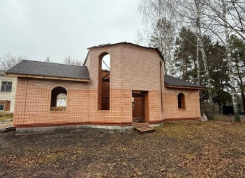 В селе Старые Найманы продолжается строительство храма в честь Николая Чудотворца