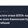 В результате атаки БПЛА на брянское село Каменский Хутор есть погибший