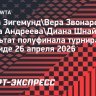 Андреева и Шнайдер обыграли Звонареву и Зигемунд в полуфинале турнира в Мадриде