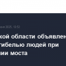 В Брянской области объявлен траур в связи с гибелью людей при обрушении моста