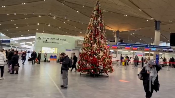 Обстановка в терминале аэропорта Пулково спокойная