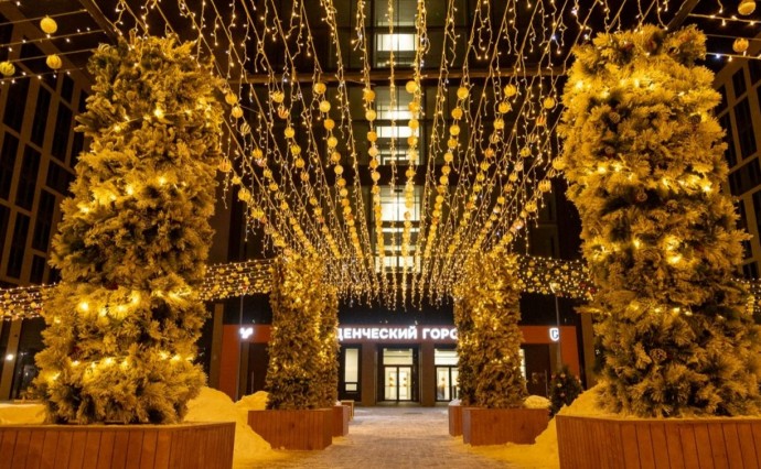 "Очень красочно": как Южно-Сахалинск преобразился к Новому году