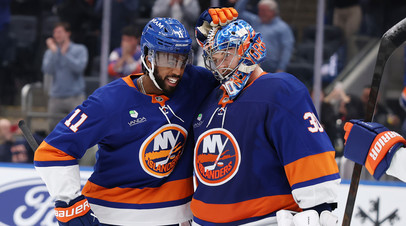 Триумфальное возвращение: Сорокин отразил 44 броска и побил рекорд «Айлендерс» по количеству сухарей Триумфальное возвращение: Сорокин отразил 44 броска и побил рекорд «Айлендерс» по количеству сухарей