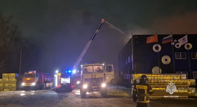 Пожар в Щёкино потушен: в воздухе не превышена концентрация вредных веществ
