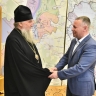 Михаил Евраев обсудил с епископом Рыбинским и Романово-Борисоглебским Вениамином строительство дорог у храмов