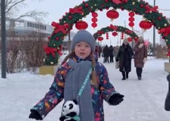 Школьница из Благовещенска показала, как в амурской столице отпраздновали китайский Новый год