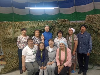 Жители села Башкирии сплели сотую маскировочную сеть для участников СВО