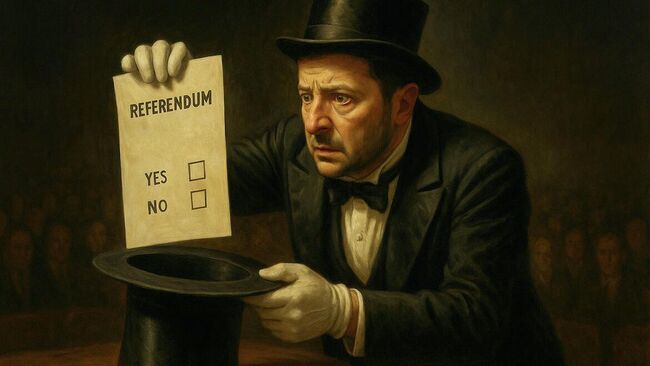 Смертельный номер: Зеленский прикрылся народом от гнева Трампа Смертельный номер: Зеленский прикрылся народом от гнева Трампа