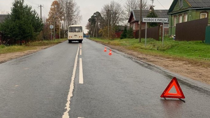 В Боровичском округе автобус сбил пожилого пешехода В Боровичском округе автобус сбил пожилого пешехода