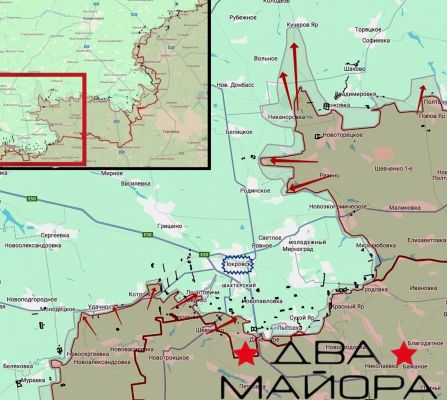 Стремительно развивается наступление ВС России у Мирнограда на покровском направлении