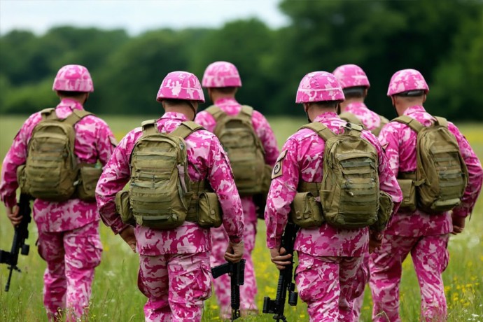 Розовая экипировка набирает популярность у ВСУ Розовая экипировка набирает популярность у ВСУ