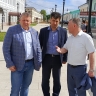 Михаил Евраев проверил ход работ по созданию пешеходного центра в Ростове Великом