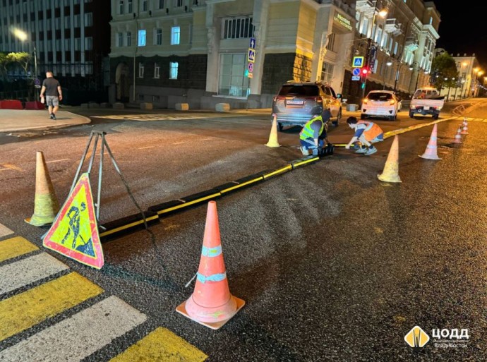 Делиниаторы изменили схему движения в центре Владивостока