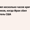 WSJ: Трамп несколько часов кричал на помощников, когда Иран сбил истребитель США