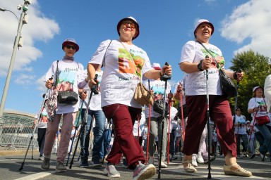 Более 20 тыс. человек собрал фестиваль «День ходьбы» в Москве