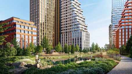 Парк с ландшафтным дизайном и прудом появится в районе Сокольники
