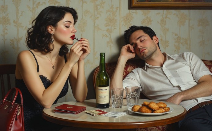 Житель Томари начал вечер в компании гостьи, а закончил без карты и телефона