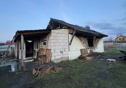 На пожаре в доме погибла женщина