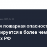 Высокая пожарная опасность прогнозируется в более чем 10 регионах РФ