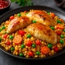 Булгур с замороженными овощами готовится без предварительной варки крупы