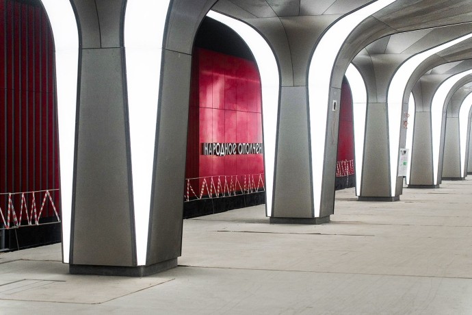 Завершилась архитектурная отделка станции «Народное Ополчение» Завершилась архитектурная отделка станции «Народное Ополчение»
