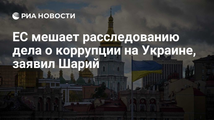 ЕС мешает расследованию дела о коррупции на Украине, заявил Шарий ЕС мешает расследованию дела о коррупции на Украине, заявил Шарий