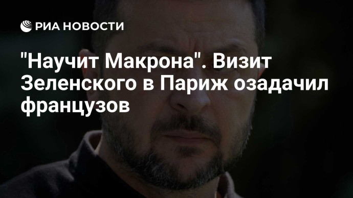 "Научит Макрона". Визит Зеленского в Париж озадачил французов