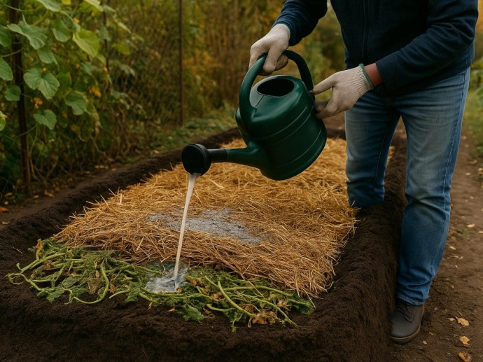 Зимняя влажность вызывает плесень под свежей мульчей — ouest-france
