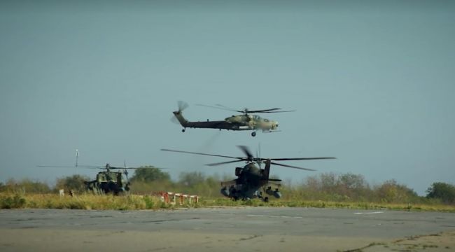 Вертолет Ми-35М уничтожил боевиков ВСУ — видео