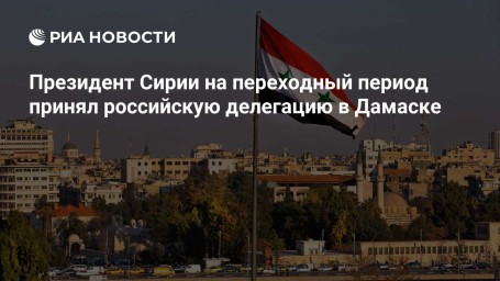 Президент Сирии на переходный период принял российскую делегацию в Дамаске