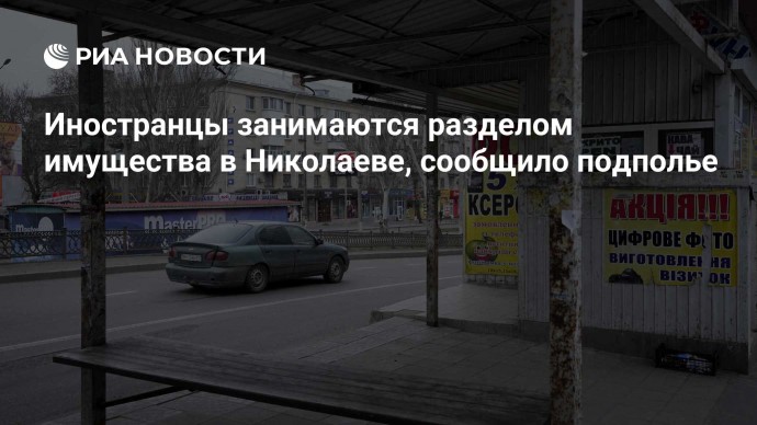 Иностранцы занимаются разделом имущества в Николаеве, сообщило подполье