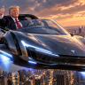 Трамп оценил летающий Tesla Roadster, но не решился обещать личный полёт