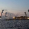 Петербуржцев смутил дым около станции метро «Спортивная»