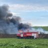 Пять часов тушили пожар на стройке детского сада в Китовом
