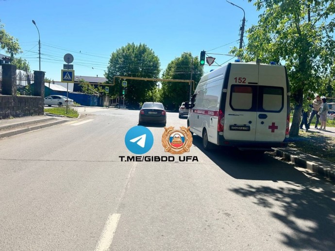 В Уфе 14-летний велосипедист оказался под колёсами автомобиля