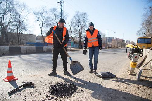 В Благовещенске ямочный ремонт проведут на Шевченко