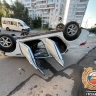 Kia с пьяным водителем перевернулась в уфимском Инорсе