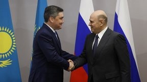 Встреча Михаила Мишустина с Премьер-министром Республики Казахстан Олжасом Бектеновым