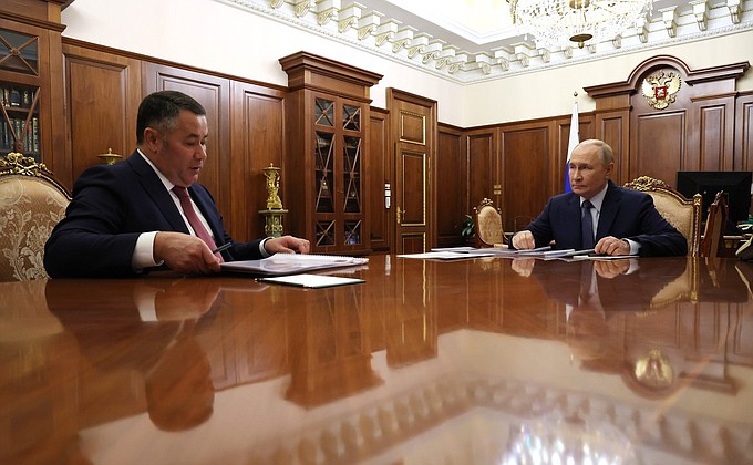 Встреча с губернатором Тверской области Игорем Руденей