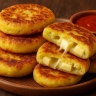 Картофельные лепешки с хрустящей корочкой и плавленым сыром