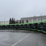 В Киров выехали большие зеленые автобусы