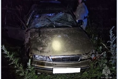 Daewoo Nexia опрокинулась под Козельском
