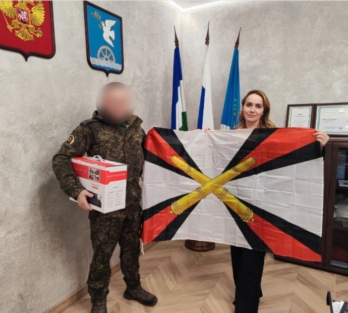 Глава района Башкирии передала бойцу СВО систему видеонаблюдения