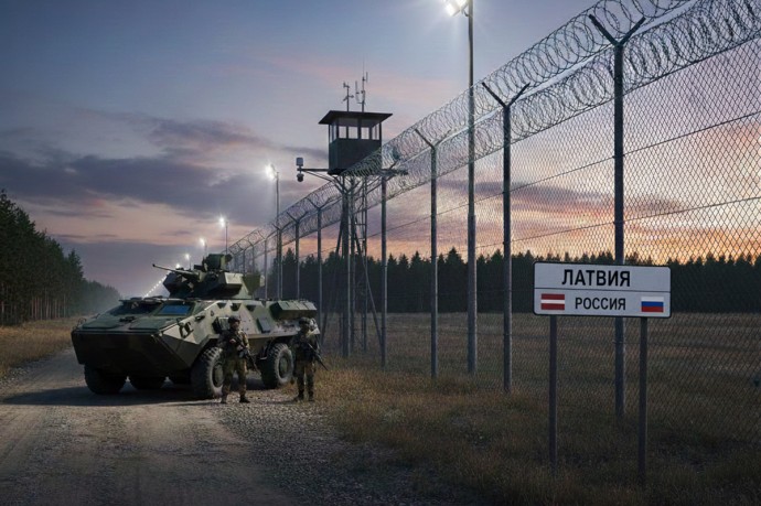 На латвийско-российской границе достроили физическое заграждение протяженностью 280 километров