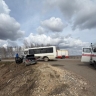В Мордовии 42-летняя пассажир «Ниссан Альмера» госпитализирована после столкновения с автобусом
