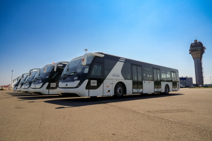 В аэропорту Пулково обновили парк перронных автобусов