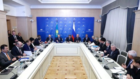 Состоялось заседание Межпарламентской комиссии по сотрудничеству между ГД и Мажилисом Парламента Республики Казахстан