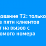 Исследование T2: только один из пяти клиентов ответит на вызов с незнакомого номера...