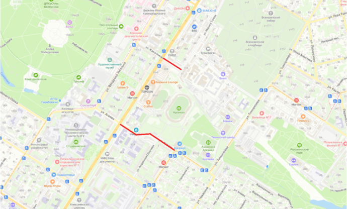 В Туле ограничат движение транспорта 3 сентября